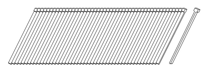 Stauchkopfnägel schrägmagaziniert F18 Angle Brads 20