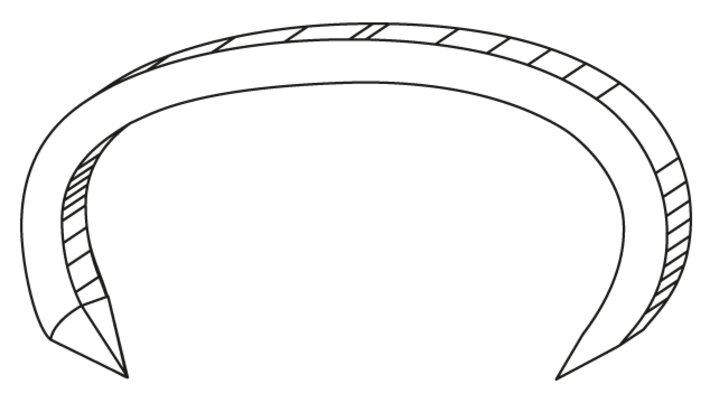 Staple hog rings cl45 flex