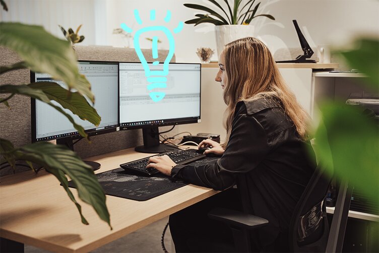 im Büro