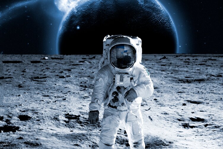 Astronaut auf dem Mond