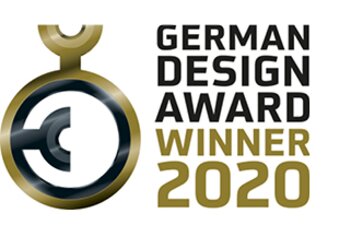 German Design award winner 2020 logo