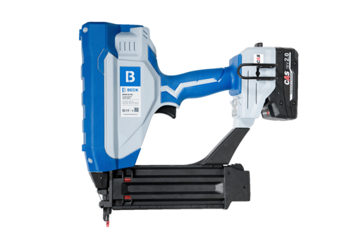 BECK Cordless Brad Nailer 55mm – Compact cordless nailer for precise furniture and interior fastening